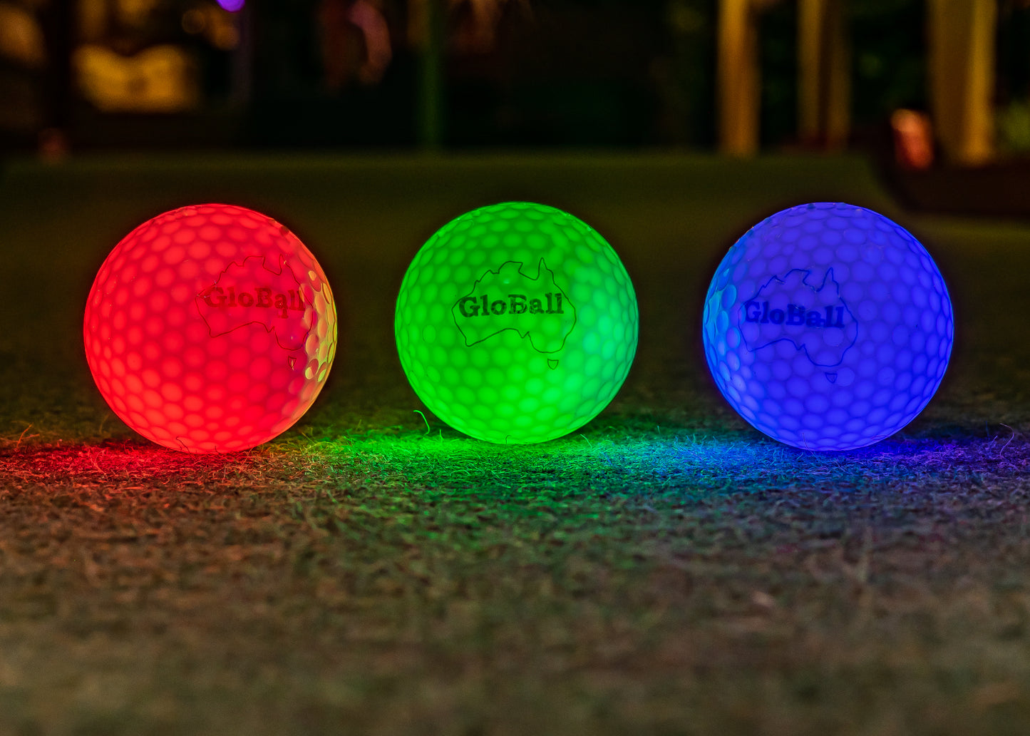 L.E.D LIGHT UP NIGHT GOLF BALLS (Multi-colour bulk packs RGBOPW)