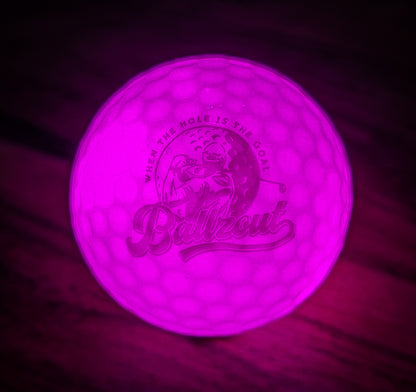 L.E.D LIGHT UP NIGHT GOLF BALLS (Multi-colour 24 pack RGBOPW)