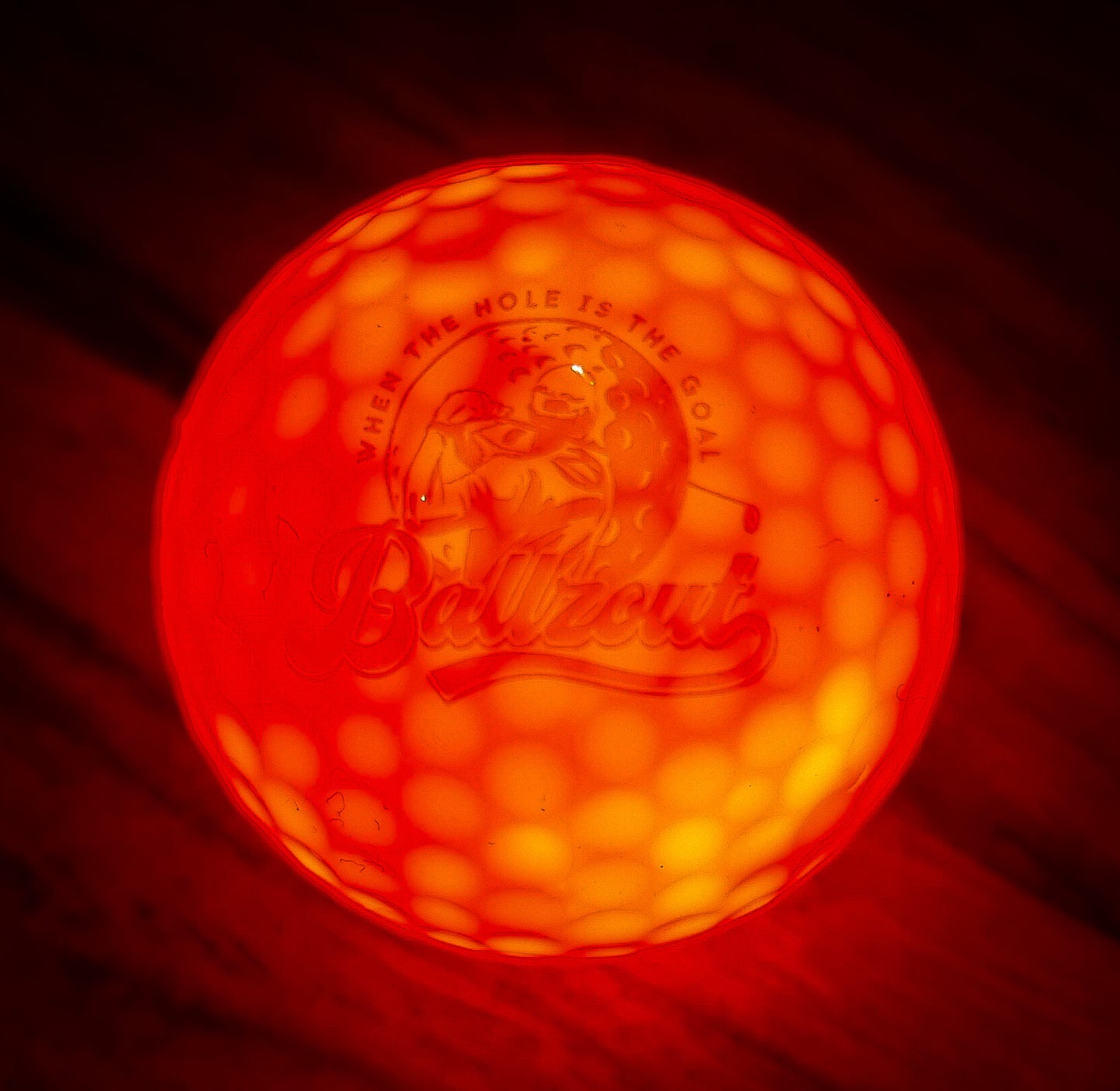 LED LIGHT UP NIGHT GOLF BALLS (Colour: GREEN - 6 colour range)